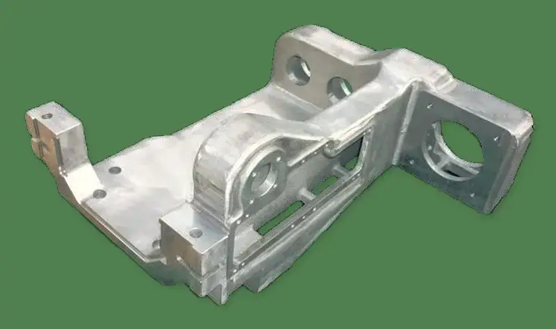 AC7A製 鉄道車両内装部品 機械加工・ショット・白色アルマイト仕上